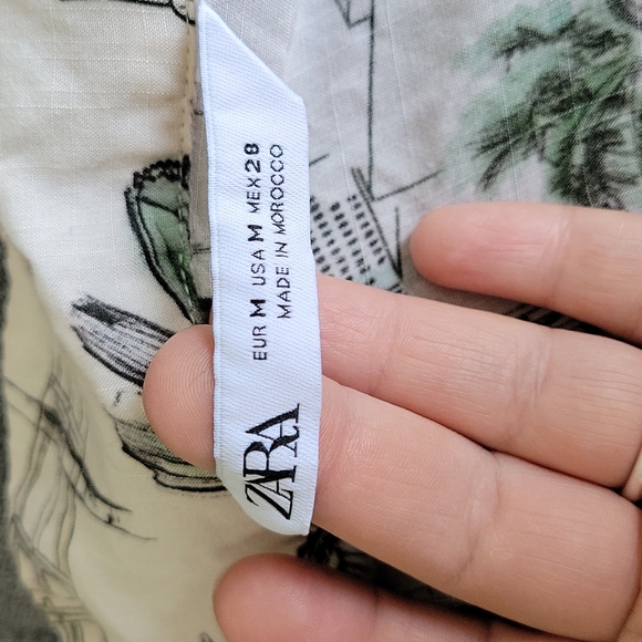 Zara Retro Hawaiim Shirt - Picture 6 of 10